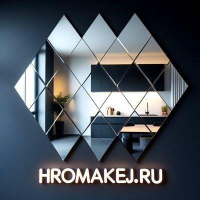 Геометрическое зеркало на стену